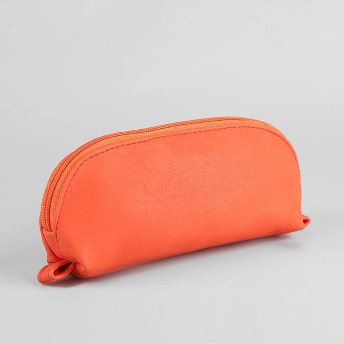 Сумка-косметичка, отдел на молнии, цвет оранжевый
