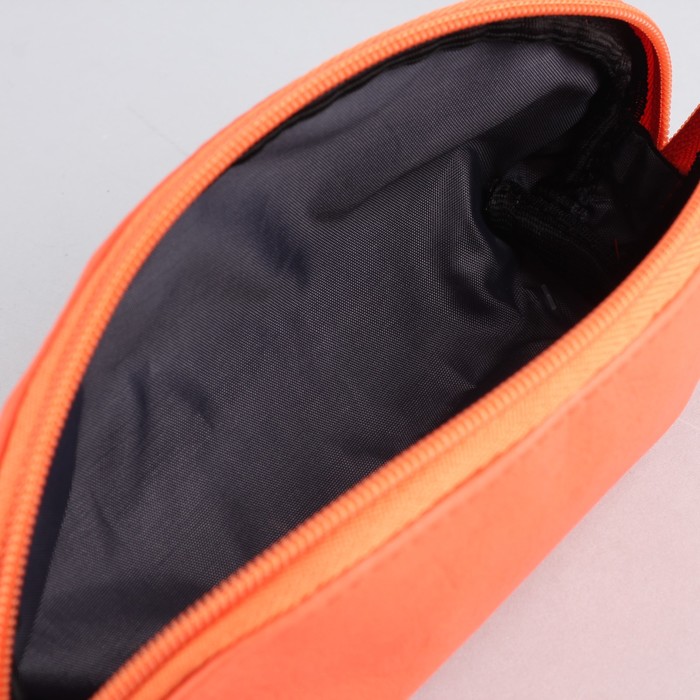Сумка-косметичка, отдел на молнии, цвет оранжевый