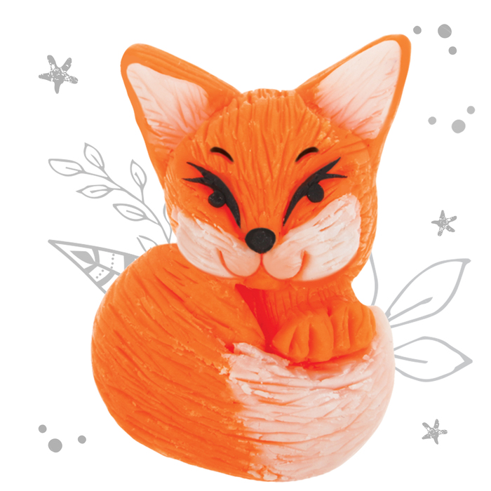 Брошь из полимерной глины своими руками "Лиса"