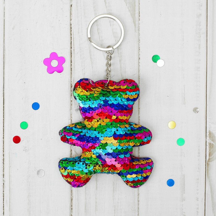 Мягкий брелок-хамелеон "Медведь"