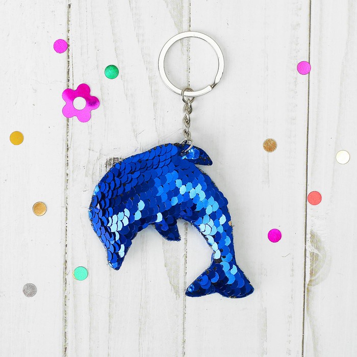 Мягкий брелок-хамелеон "Дельфин", цвета МИКС