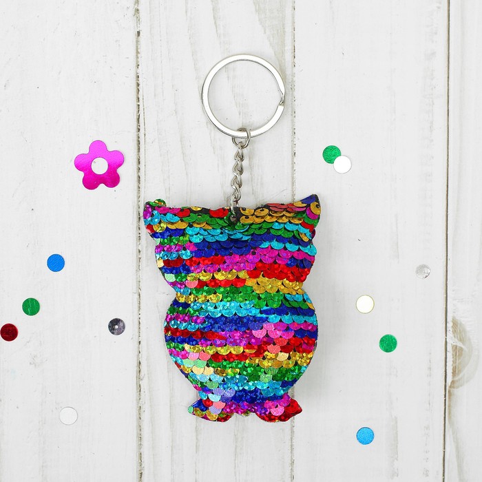 Мягкий брелок-хамелеон "Сова"