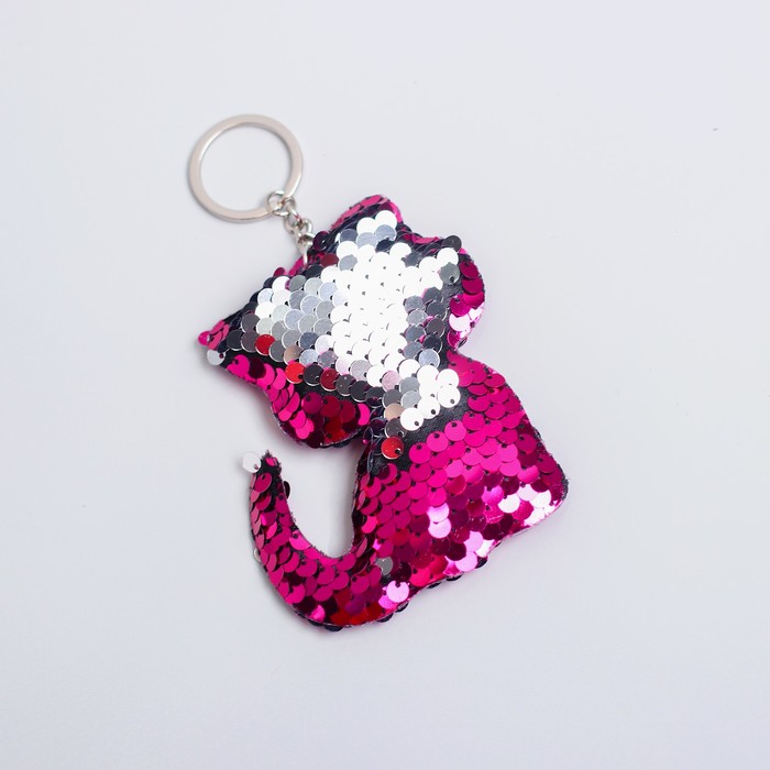 Мягкий брелок-хамелеон "Котик", цвета МИКС