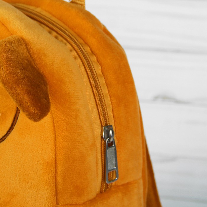 Мягкий рюкзак "Пёсик" рыжий носик