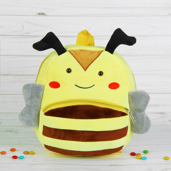 Мягкий рюкзак &quot;Пчёлка&quot; красные щёчки