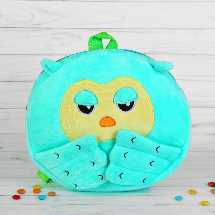 Мягкий рюкзак &quot;Совунья&quot;, цвет сине-зелёный