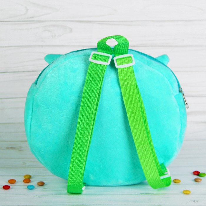 Мягкий рюкзак "Совунья", цвет сине-зелёный