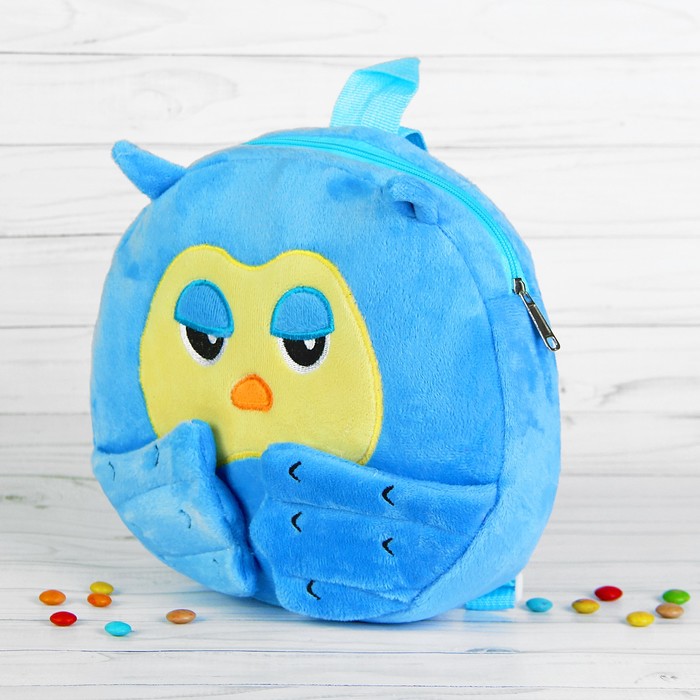 Мягкий рюкзак "Совунья", цвет голубой