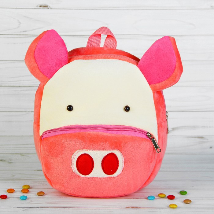 Мягкий рюкзак "Хрюша" большие ушки