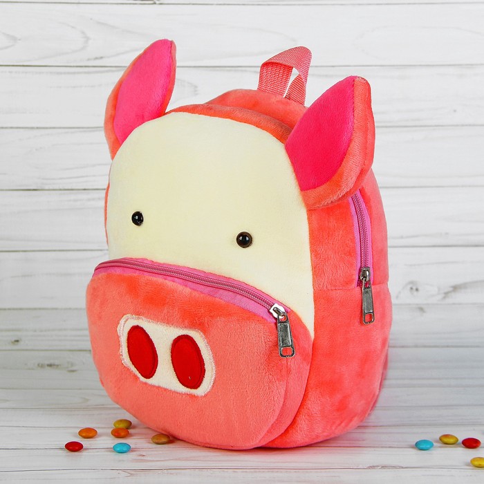 Мягкий рюкзак "Хрюша" большие ушки