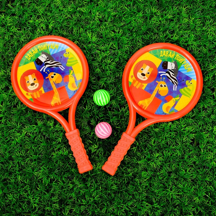 Набор ракеток «Давай поиграем», мячики