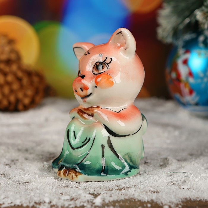 Сувенир «Алёнушка», 8 см, цвет, гжель