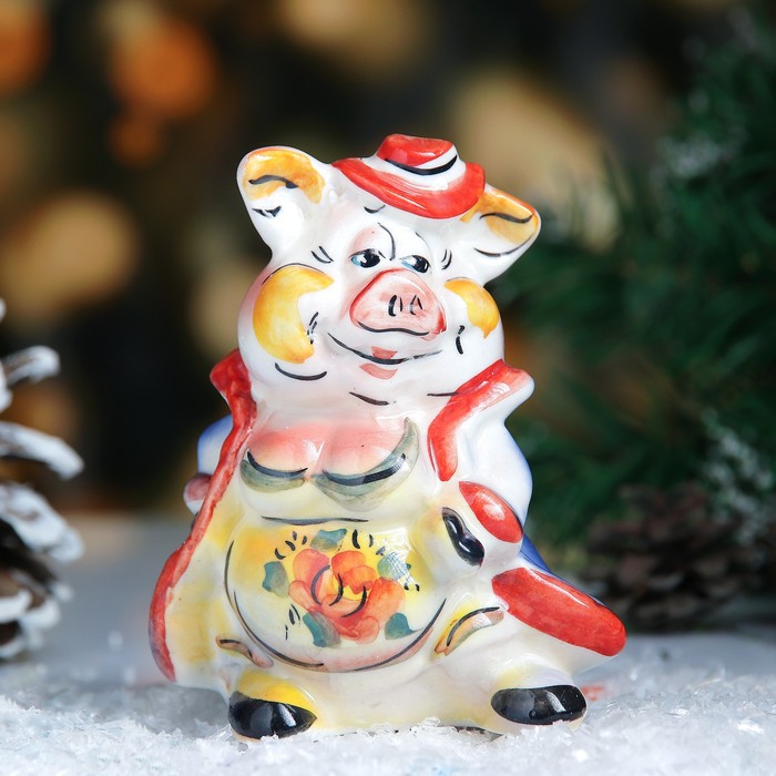 Сувенир «Барыня», 11 см, цвет, гжель