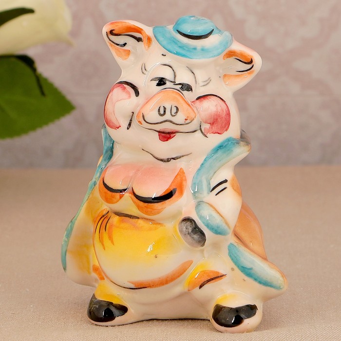 Сувенир «Барыня», 11 см, цвет, гжель