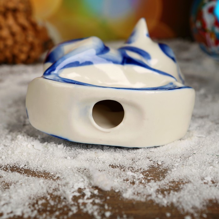 Сувенир «Поросёнок Качалка», 10 см, гжель