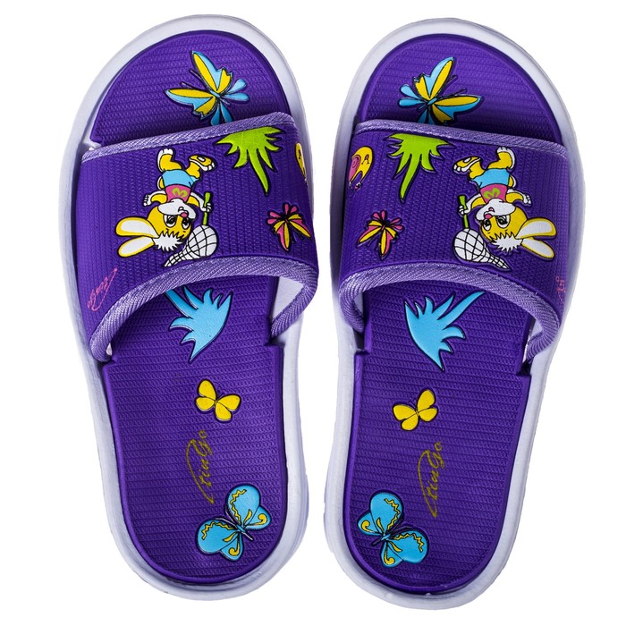 Сланцы детские пляжные арт. BC35104, цвет фиолетовый, размер 34