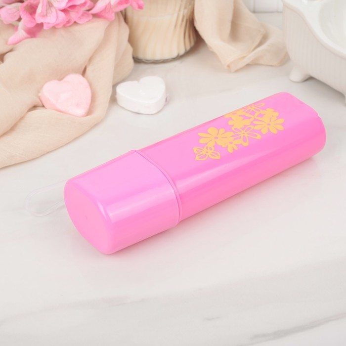 Футляр для зубной щетки и пасты 6,5х4,8х19,8 см, цвет МИКС