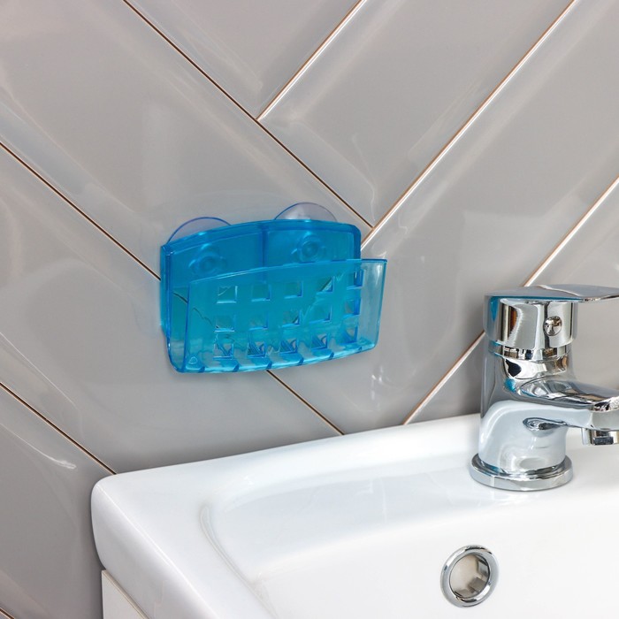 фото Держатель на присосках bath collection, 9×5×6 см, цвет микс