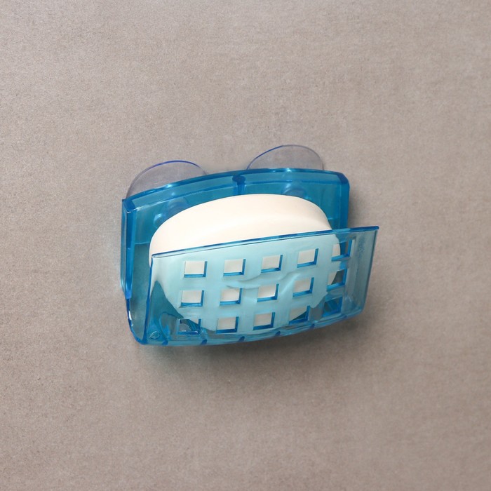 Держатель для мочалки на присосках Bath Collection, 9×5×6 см, цвет МИКС