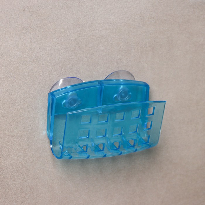 Держатель для мочалки на присосках Bath Collection, 9×5×6 см, цвет МИКС