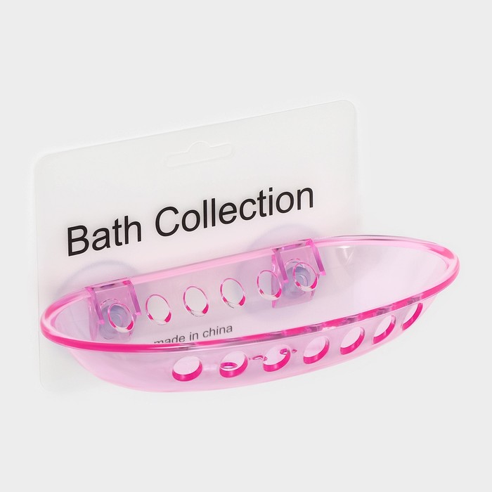Мыльница на присосках Bath Collection, 15×10×2 см, цвет МИКС