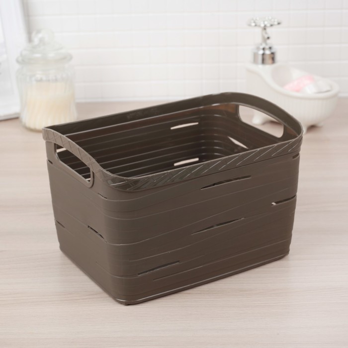 Корзина для хранения 29х14,5х11,5 см, цвет МИКС