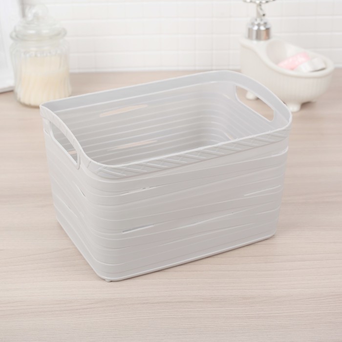 Корзина для хранения 29х14,5х11,5 см, цвет МИКС