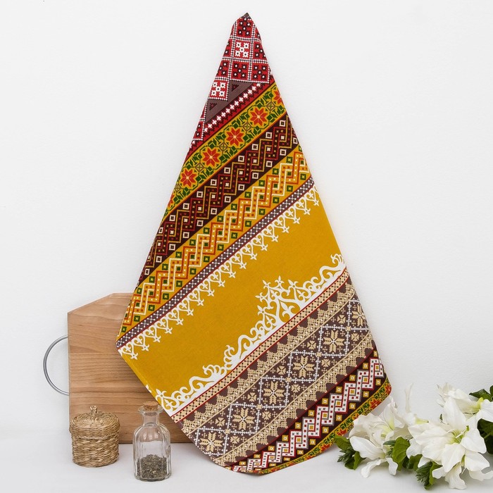 Полотенце "Домашний очаг красный ", наб.45х65 см