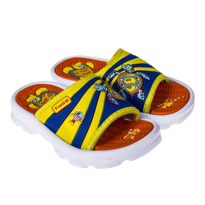 Сланцы детские пляжные арт. BB35001, цвет Желто/оранжевый, размер 25
