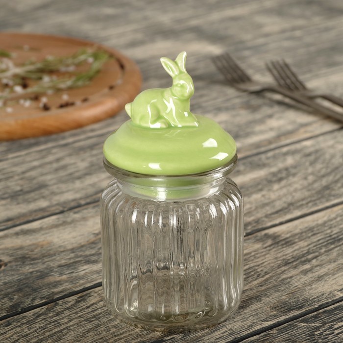 Банка для сыпучих продуктов 300 мл "Заяц"