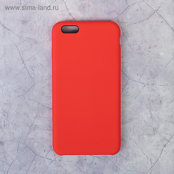 фото Чехол luazon силиконовый iphone 6 plus, красный luazon home