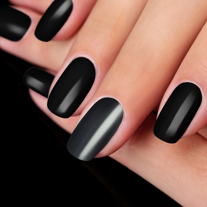 Втирка "Графит" для декора ногтей, 2гр, с аппликатором, цвет чёрный