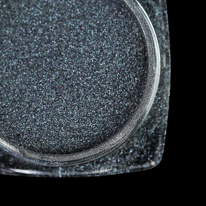 Втирка "Графит" для декора ногтей, 2гр, с аппликатором, цвет чёрный