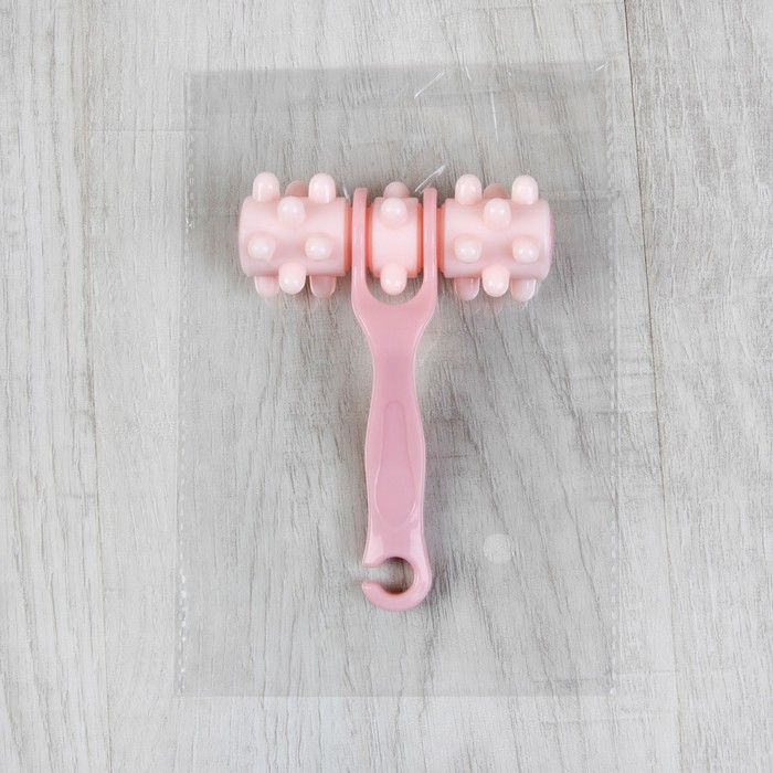 Массажёр универсальный, 3 ролика, цвет МИКС