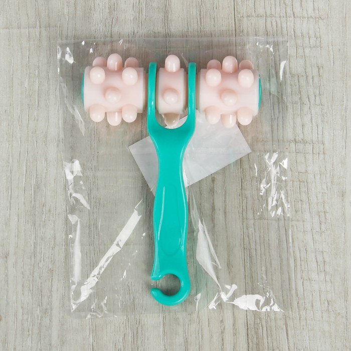 Массажёр универсальный, 3 ролика, цвет МИКС