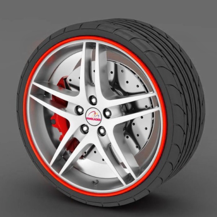 Универсальная защитная лента на диск, 7 м, цвет красный