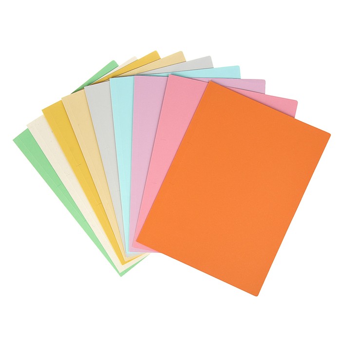 Картон цветной набор 210*297мм Sadipal Sirio 240г/м² 50л*10цв светлые цвета 11529