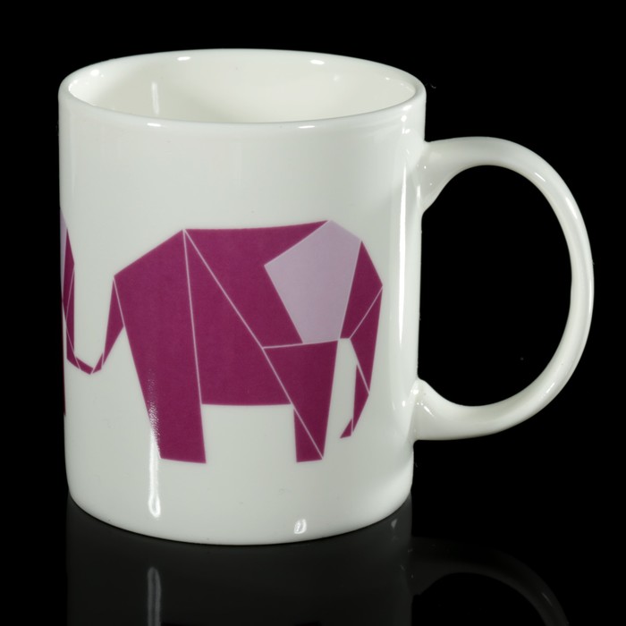 Кружка 350 мл "Оригами слоника"