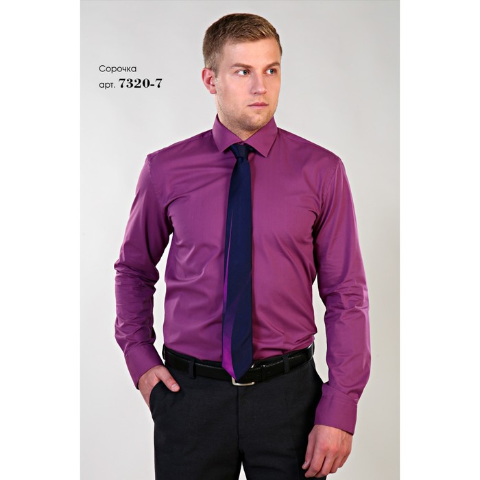 Сорочка мужская, размер 42-194-200, цвет клевер 7320-7 H