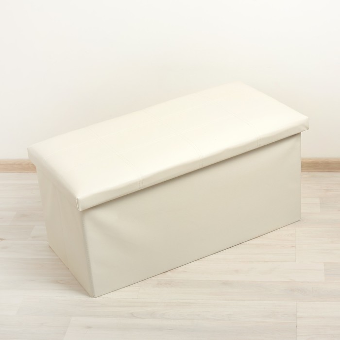 Пуф складной 76х38х36 см "Классика", цвет бежевый