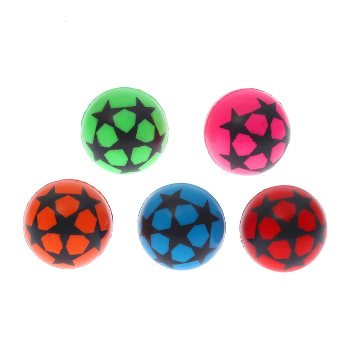 Мяч каучук "Звезды" 3 см, цвета МИКС