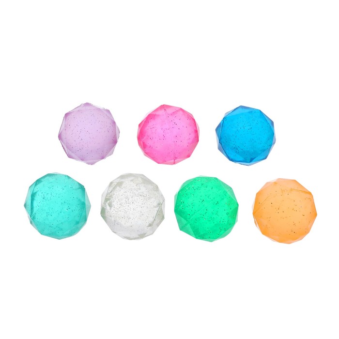 Мяч каучук "Кристал" 4 см, цвета МИКС