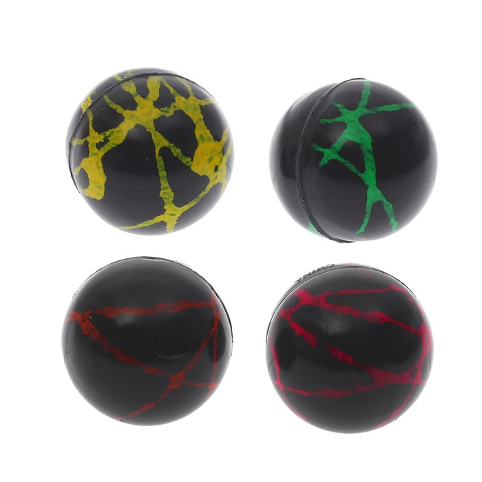 Мяч каучук "Цветной" 4 см, цвета МИКС