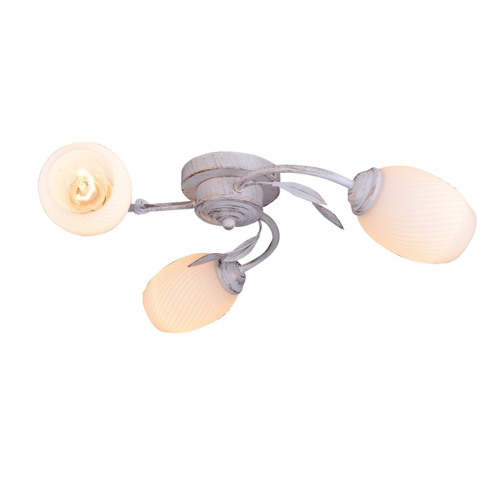 Люстра "Арина" 3xE27 60Вт белый-золото