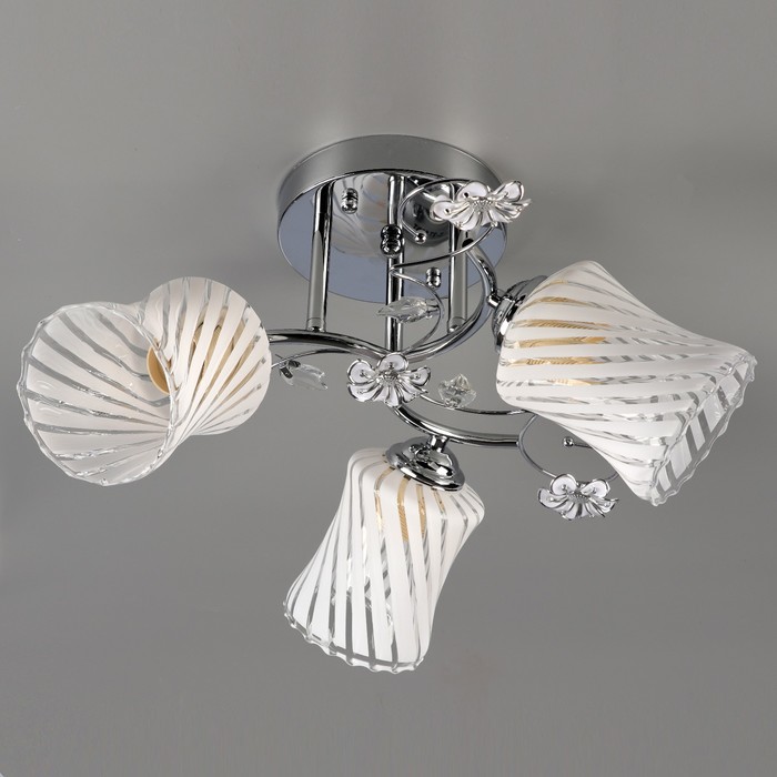 Люстра "Каскад" 3xE27 60Вт хром