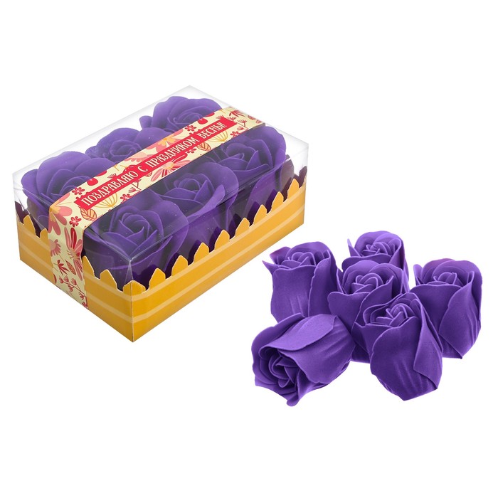 Мыльные лепестки "Поздравляю с праздником весны!"