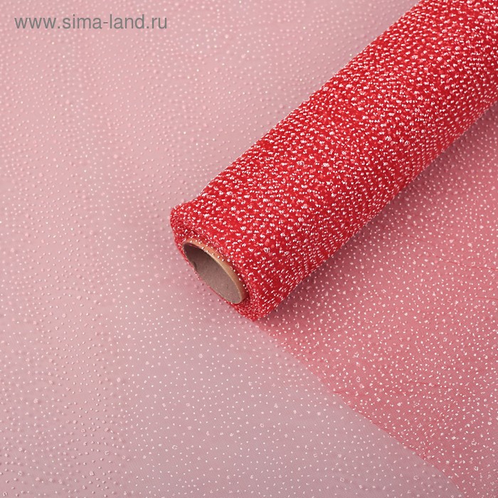 

Органза для цветов "Снег", красный, 0,5 х 9 м