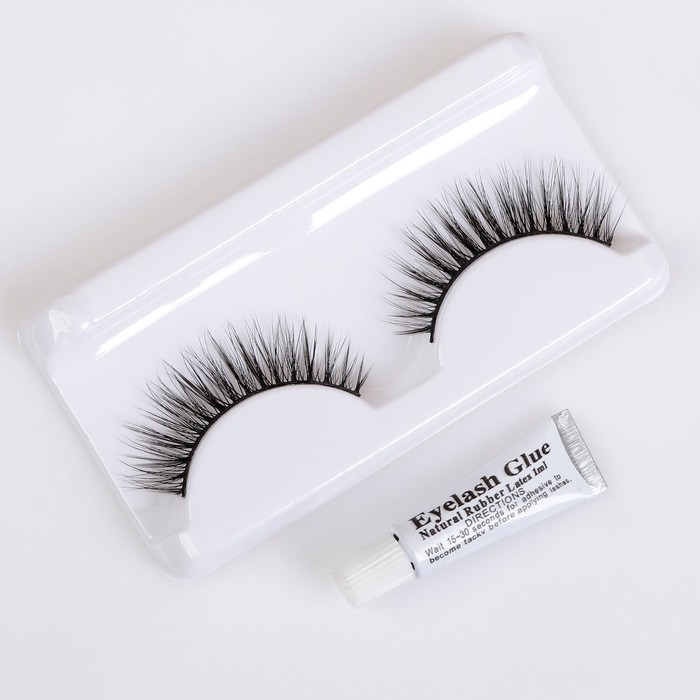 Ресницы накладные с клеем 3D