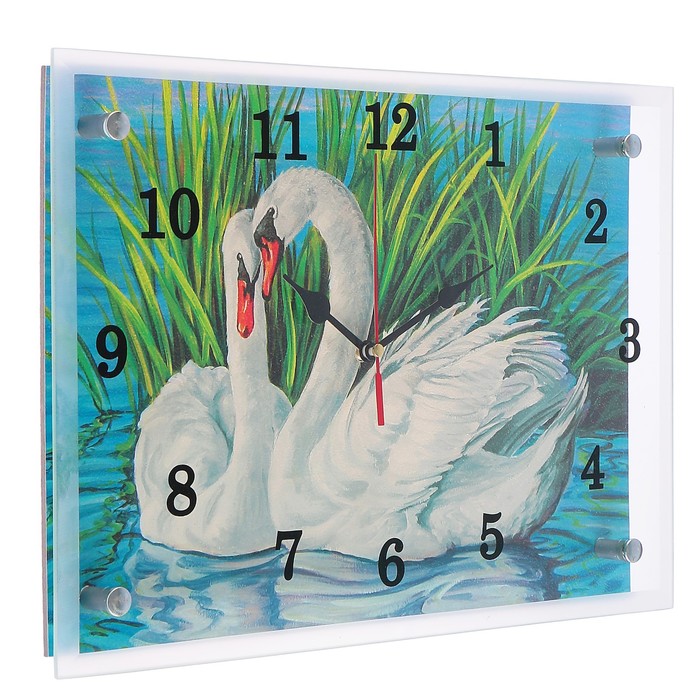 Часы настенные "Лебеди", 25х35 см