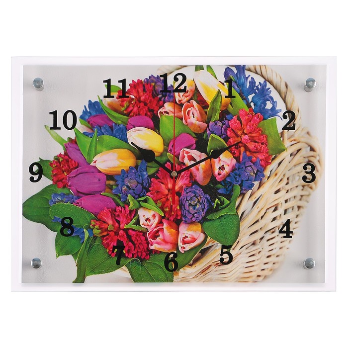 Часы настенные "Букет", 25х35 см